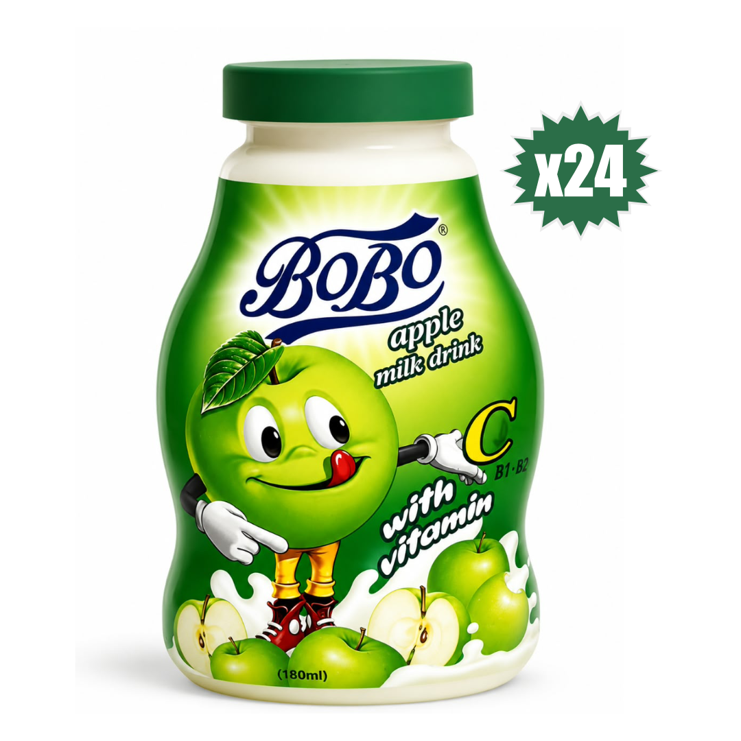 Bobo Apple Milk Drink 180ml - Pack of 24