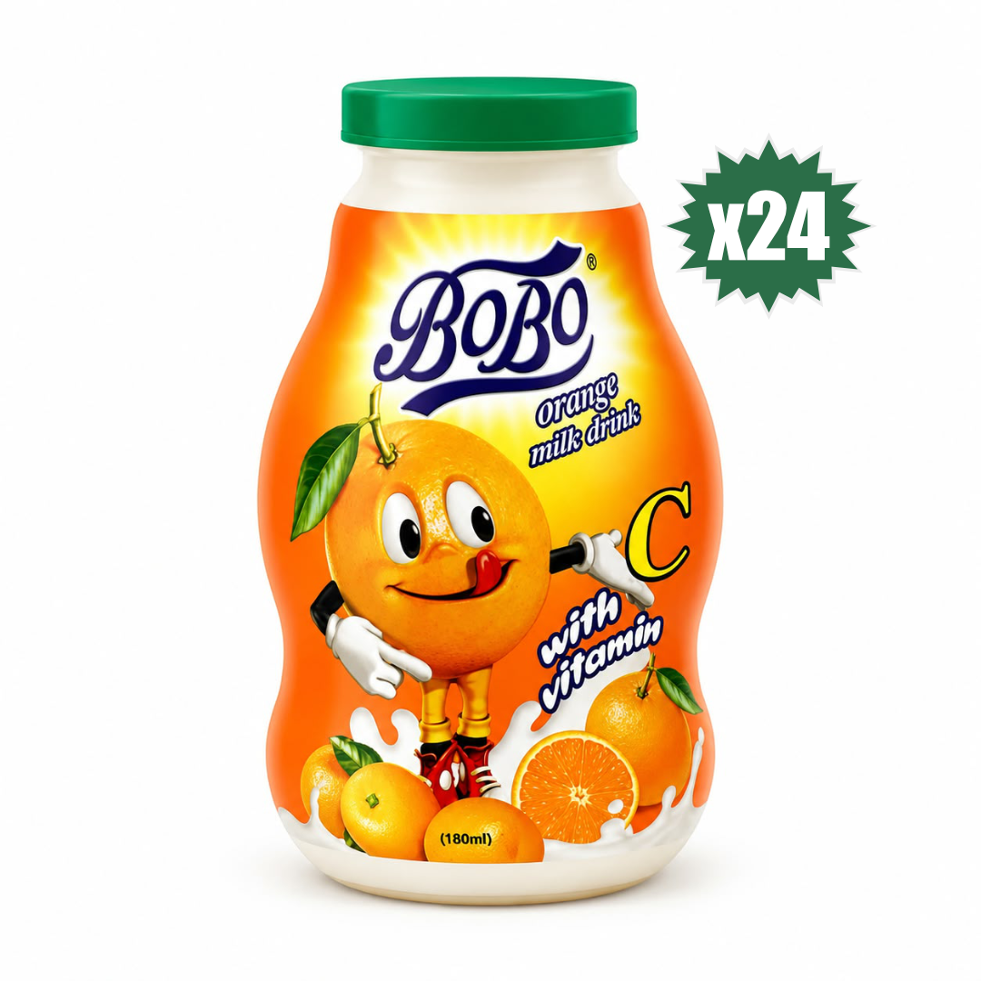 Bobo Orange Milk Drink 180ml - Pack of 24