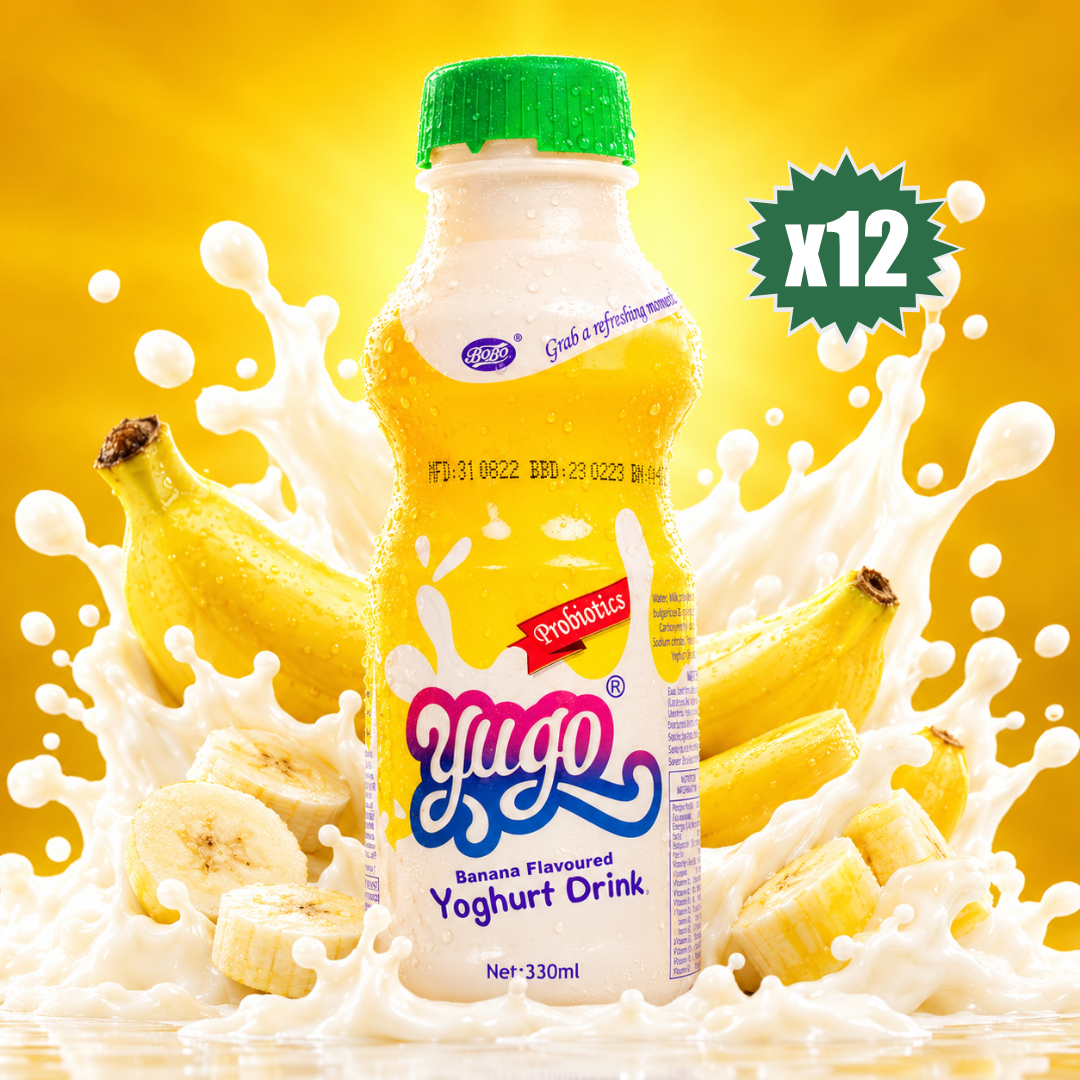 Yugo Banana Yogurt Drink 330ml - Pack of 12